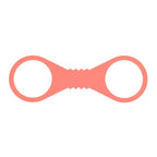 Sex & Mischief Peaches n CreaMe Large Silicone Cuffs - Peach Large Silicone Restraints