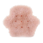 Sex & Mischief Peaches n CreaMe Spiked Sensory Glove - Peach Furry Glove with Metal Spikes