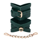 Sex & Mischief Indica Cutout Cuffs - Green/Gold Restraints