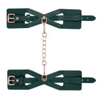 Sex & Mischief Indica Cutout Cuffs - Green/Gold Restraints