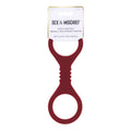 Sex & Mischief Enchanted Small Silicone Cuffs - Burgundy Small Restraints