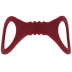Sex & Mischief Enchanted Small Silicone Cuffs - Burgundy Small Restraints