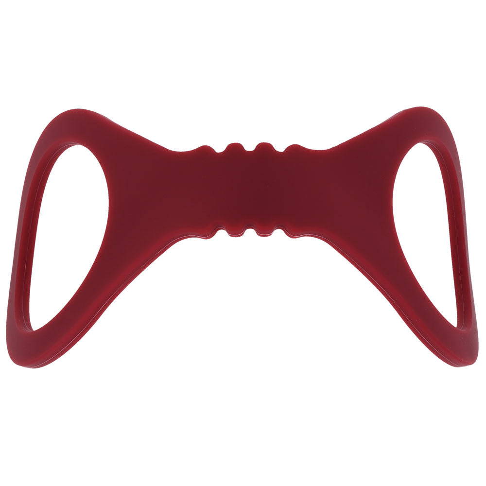 Sex & Mischief Enchanted Small Silicone Cuffs - Burgundy Small Restraints