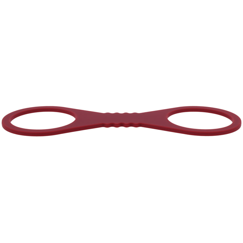Sex & Mischief Enchanted Large Silicone Cuffs - Burgundy Large Restraints