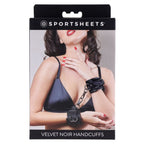 SPORTSHEETS Velvet Noir Silicone Nipple Suckers - Black/Grey Nipple Suckers - Set of 2