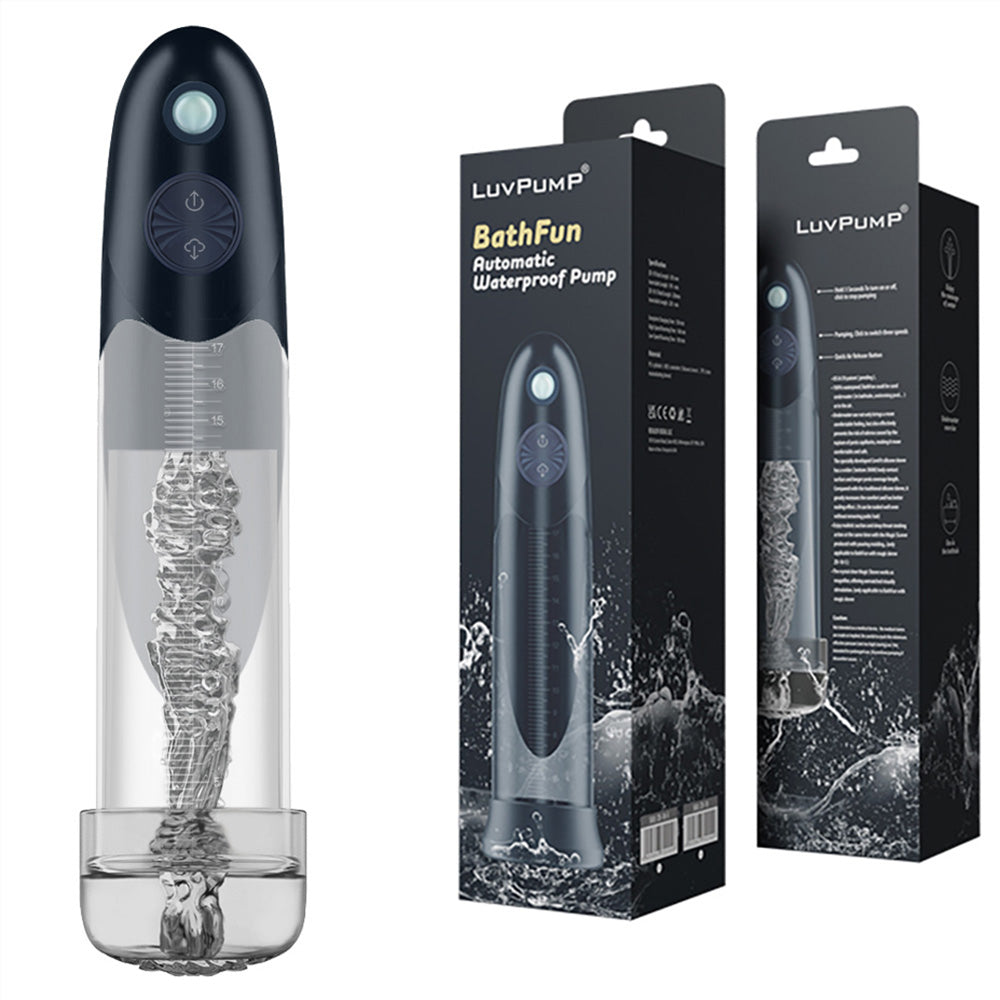 LuvPump BathFun - USB Rechargeable Waterproof Automatic Penis Pump