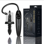 LuvPump RosCup Pro Smart Rosebud Pump - Black USB Rechargeable Anal Pump with Vibrating Probe