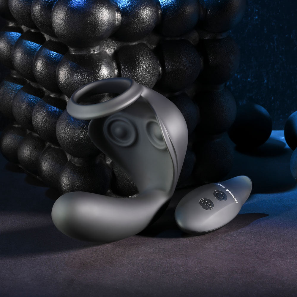 Zero Tolerance BALLIN OUT - Black USB Rechargeable Prostate Massager with Cock Ring and Wireless Remote