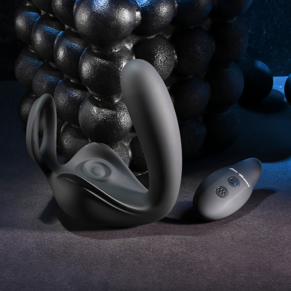 Zero Tolerance BALLIN OUT - Black USB Rechargeable Prostate Massager with Cock Ring and Wireless Remote